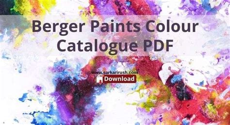 berger paints catalogue pdf.